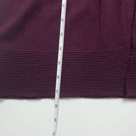 Stitch Fix X Evolution Open Cardigan Sweater Womens M Burgundy Ancho Chili - Picture 5 of 16